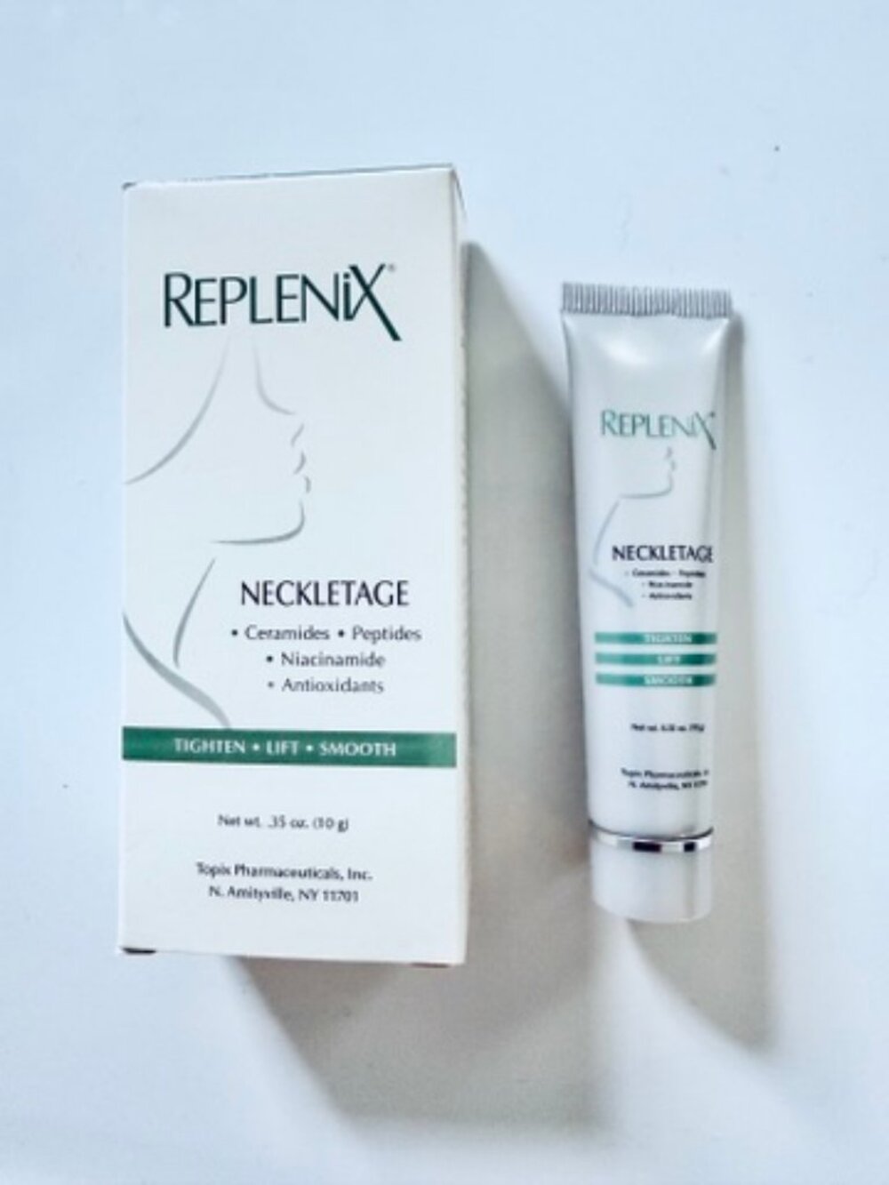 Replenix Neckletage Neck Décolletage Treatment .35 oz Travel Size Sealed